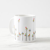 Oiseaux de bip de Whimscal et tasse pointillée (Devant gauche)