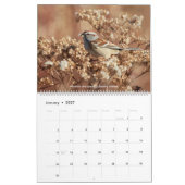 Oiseaux de calendrier mural de l'Ohio (Jan 2027)