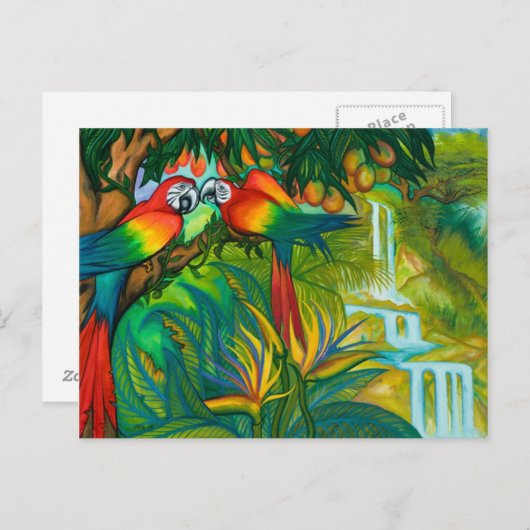 Oiseaux de carte postale de paradis (Devant / Derrière)