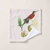 Oiseaux de colibri Faune Sauvage Floral Serviettes (Gant de toilette)