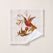 Oiseaux de colibri Faune Sauvage Floral Serviettes (Gant de toilette)