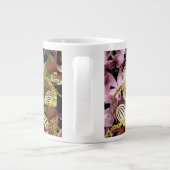 Oiseaux de colibri Fleurs d'orchidées Jumbo Mug (Dos)