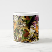 Oiseaux de colibri Fleurs d'orchidées Jumbo Mug (Devant)