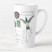 Oiseaux de colibri volant l'éphémère Latte Mug (Droite)