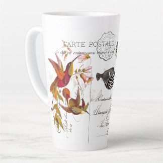 Oiseaux de colibri volant l'éphémère Latte Mug