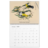 Oiseaux de fauvettes de John Audubon de calendrier (Jan 2027)