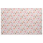 Oiseaux de Flamant rose tropicaux | Tissu (Fat Quarter)