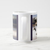 Oiseaux de grue de sable Volant Faune Mug (Dos)