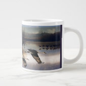 Oiseaux de grue de sable Volant Faune Mug (Droite)