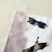 Oiseaux de grue de Sandhill pilotant la serviette (En situation)