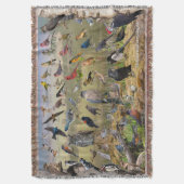 Oiseaux de jardin de couverture de jet du (devant Vertical)