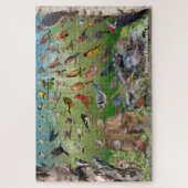 Oiseaux de jardin de puzzle oriental de l'Amérique (Vertical)