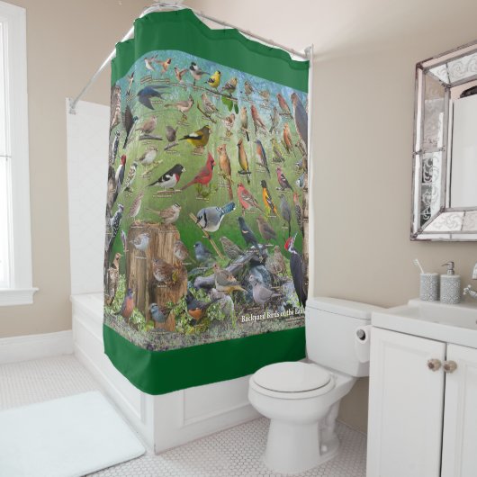 Oiseaux de jardin du rideau en douche est (En situation)