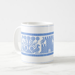 Oiseaux de la Renaissance et châteaux Mug de caf