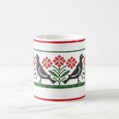 Oiseaux de la Renaissance et fleurs Café Mug (Centre)