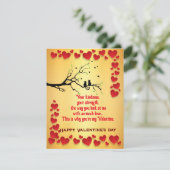 Oiseaux de la Saint-Valentin  Carte (Debout devant)