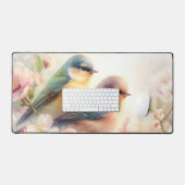 Oiseaux de l'amour doux pastel de printemps Fleurs (Clavier et souris)