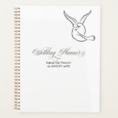 Oiseaux de l'amour Mariage Calligraphie Élégante (Devant)