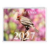 Oiseaux de l'Utah Calendrier 2027 (Protection)