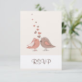 Oiseaux de mariée et de chambre rétro RSVP (Debout devant)