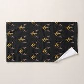 Oiseaux de mer Fleur jaune (Serviette à main)