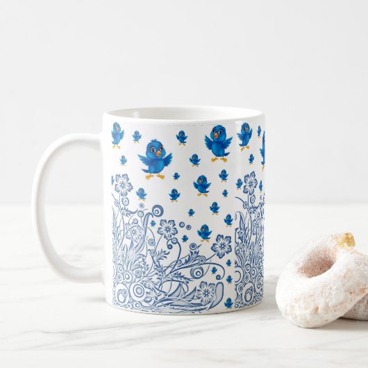 Oiseaux de Mug (Avec donut)