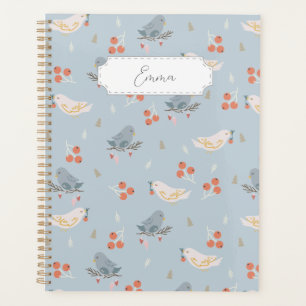 Oiseaux de Noël personnalisables Motif sans coutur