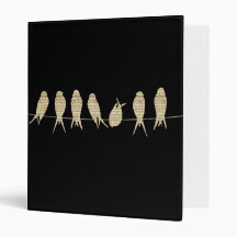 Oiseaux de note musicale de musique de feuille sur