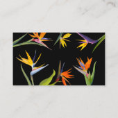 Oiseaux de paradis Floral Mariage Registre Cartes (Dos)