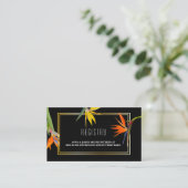 Oiseaux de paradis Floral Mariage Registre Cartes (Debout devant)