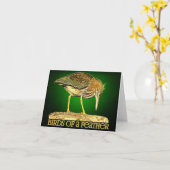 "Oiseaux de plumes" - Carte de voeux vierge (Fleur jaune)