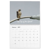 Oiseaux de Prey 2022 Calendrier des Quinze Mois (Feb 2027)