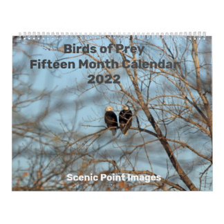 Oiseaux de Prey 2022 Calendrier des Quinze Mois
