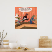 Oiseaux De Prey Talon Concours Drôle Poster (Cuisine)