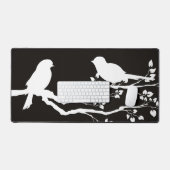 Oiseaux de repos Pittoresques noirs fumés (Clavier et souris)