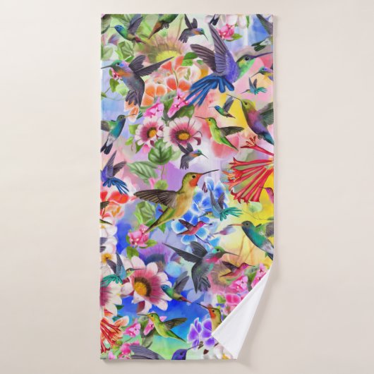 Oiseaux de ronflement (Serviette de bain)