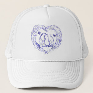 Oiseaux De Toile S'Embrasser Avec Casquette De Wre