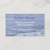 Oiseaux de vol le long du carte de visite de (Dos)