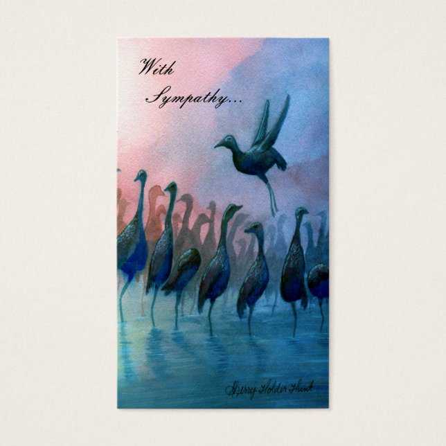 Oiseaux D'Eau, Avec Sympathie... - Customisés (Devant)