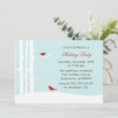 Oiseaux d'hiver Invitations Fête (Debout devant)