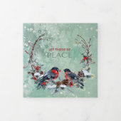 Oiseaux d'hiver Pine Wreath Modèle photo Noël (Protection)