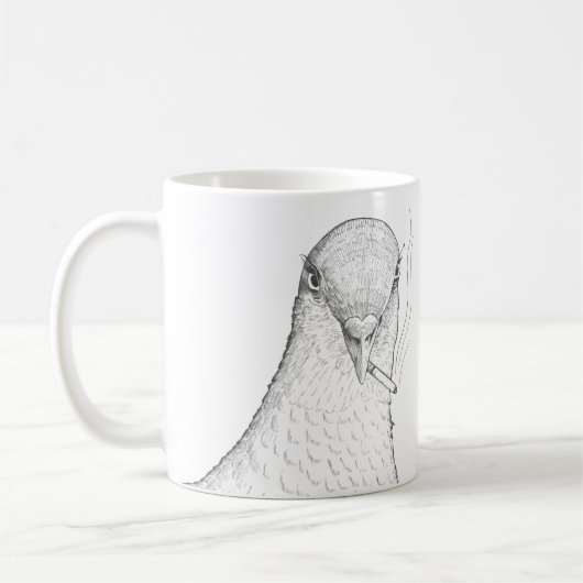 Oiseaux drôles impairs de la tasse | de pigeon (Gauche)
