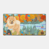 OISEAUX DU BONHEUR Chow Desk Mat (Recto)