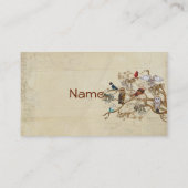 OISEAUX du MÊME carte de visite de BRANCHE de (Dos)