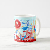 Oiseaux d'un bateau à plume ensemble Mug Aqua (Devant droit)