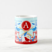 Oiseaux d'un bateau à plume ensemble Mug Aqua (Centre)