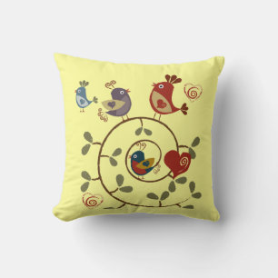 Oiseaux d'un Coussin de plume
