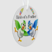 Oiseaux d'un ornement de plumes (devant)