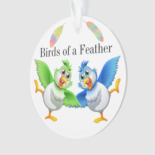 Oiseaux d'un ornement de plumes (devant)