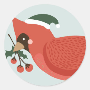 Oiseaux d'un Stickers de Fêtes en plumes